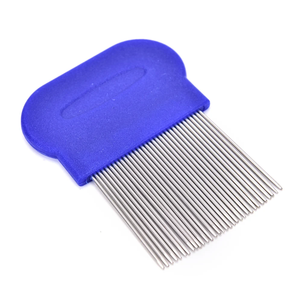 

Combs Lice Nit Free Remove Nits stainless steel with micro grooved teeth Hair Care Styling Tools Random Color 1pcs