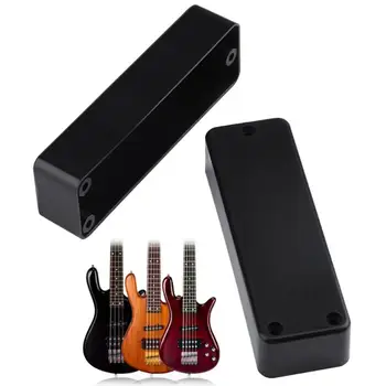 

2PCS Black 3-Hole Sealed Closed Plastic Pickup Covers 100mm,108mm for electric guitar or bass pickups