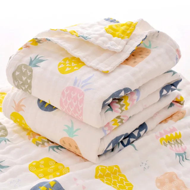 AAG хлопковое 6-слойное детское Марлевое полотенце для новорожденных, водопоглощающее банное полотенце, не ФЛУОРЕСЦЕНТНОЕ Пеленальное полотенце, полотенце s Hug, одеяло 25 - Цвет: MAAG301-9