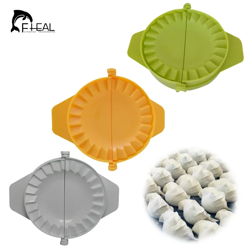 

FHEAL 1pc Dumpling Molds Food Grade Plastics Dumpling Maker Molds Bakeware Cooking Pastry Kitchen Tools