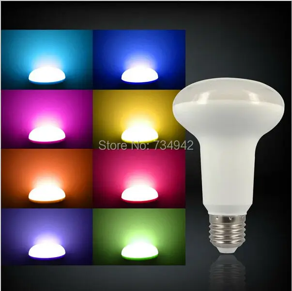 

9W RGBW Colorful LED Bulb AC85-265V with 4-Zone Independent Control Smart LED Bulb