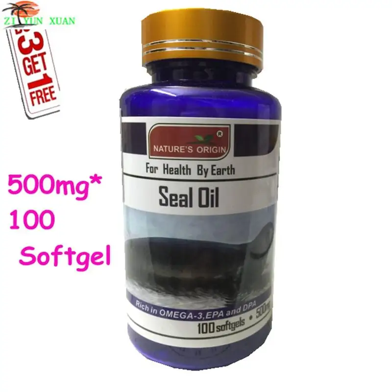 100 caps dietary supplement seal oil capsule soft gel capsule Enhance
