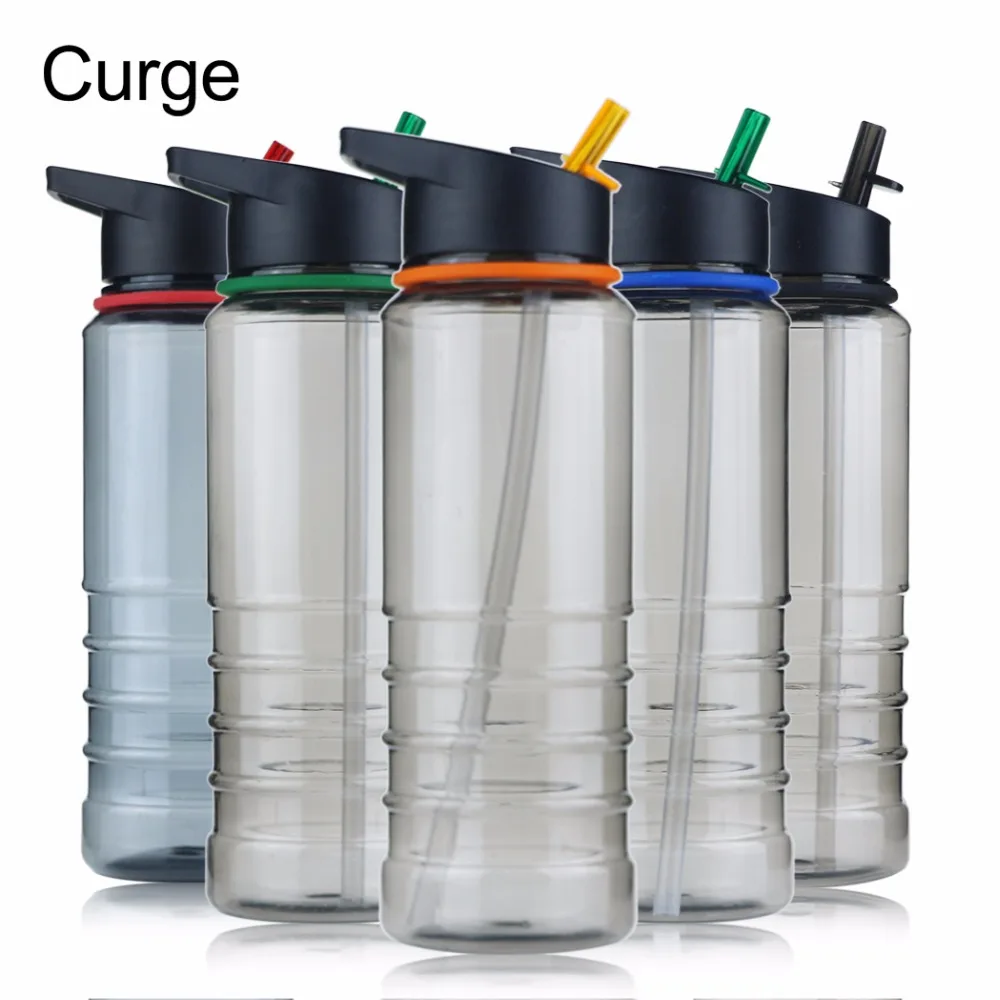 CURGE 800ml Creative Portable Plastic Tritan Sport Bicycle Water Bottle