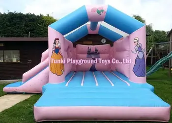 

Commercial Inflatable Princess Combo Jumping Castle With Slide