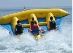 Летающая рыба лодка для 6 человек горка сани Банановая лодка игра надувная вода