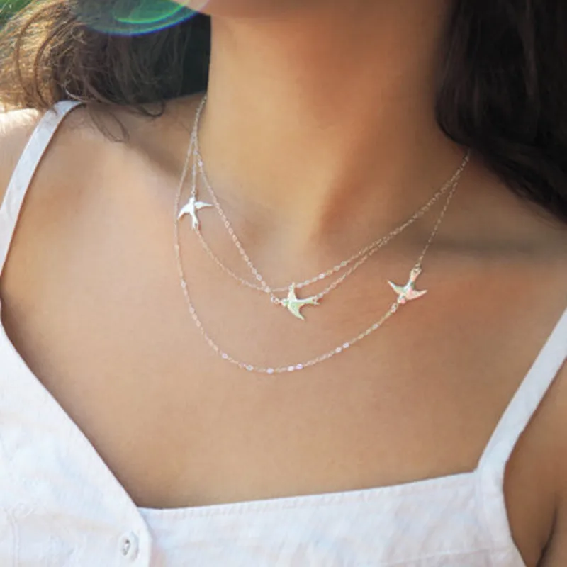 Trendy Simple Swallow Alloy Necklace Charm Women Clavicle Chains Cute Bird  Animal Link Necklaces Gift Jewelry|Pendant Necklaces| - AliExpress