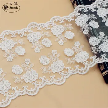 

5 Yards / Fashion Exquisite Pure Cotton Gauze Embroidery DIY Handmade Garment Accessories Lace Width 12.5cm RS2201