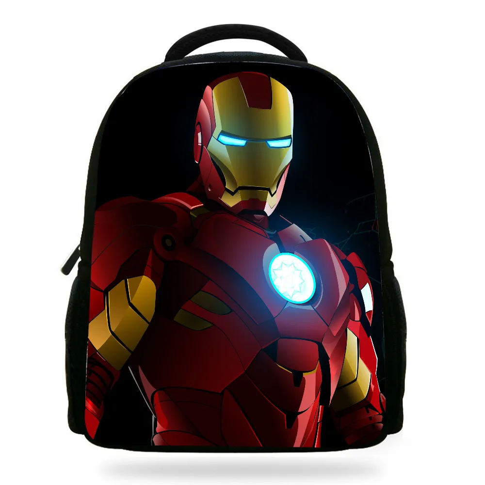 14 дюймов Mochila IronMan сумка школьный детский рюкзак для мальчиков мультяшный принт Железный человек рюкзак Детская школьная сумка