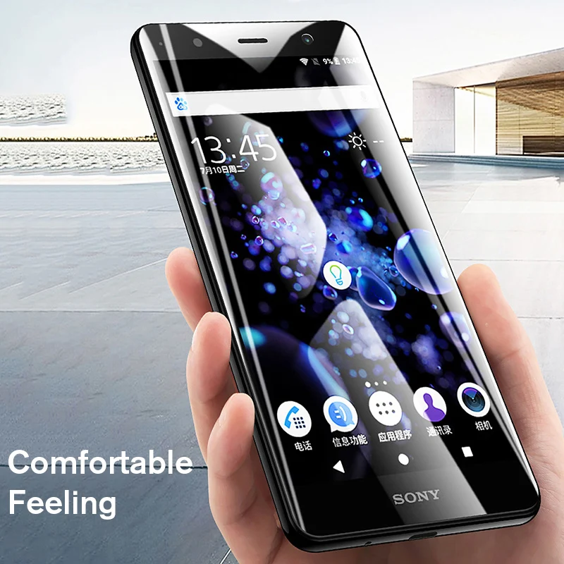 Изогнутое закаленное стекло Fintorp 6D для Sony Xperia XA XA1 XA2 Ultra plus XZ1 Compact XZP XZ Премиум