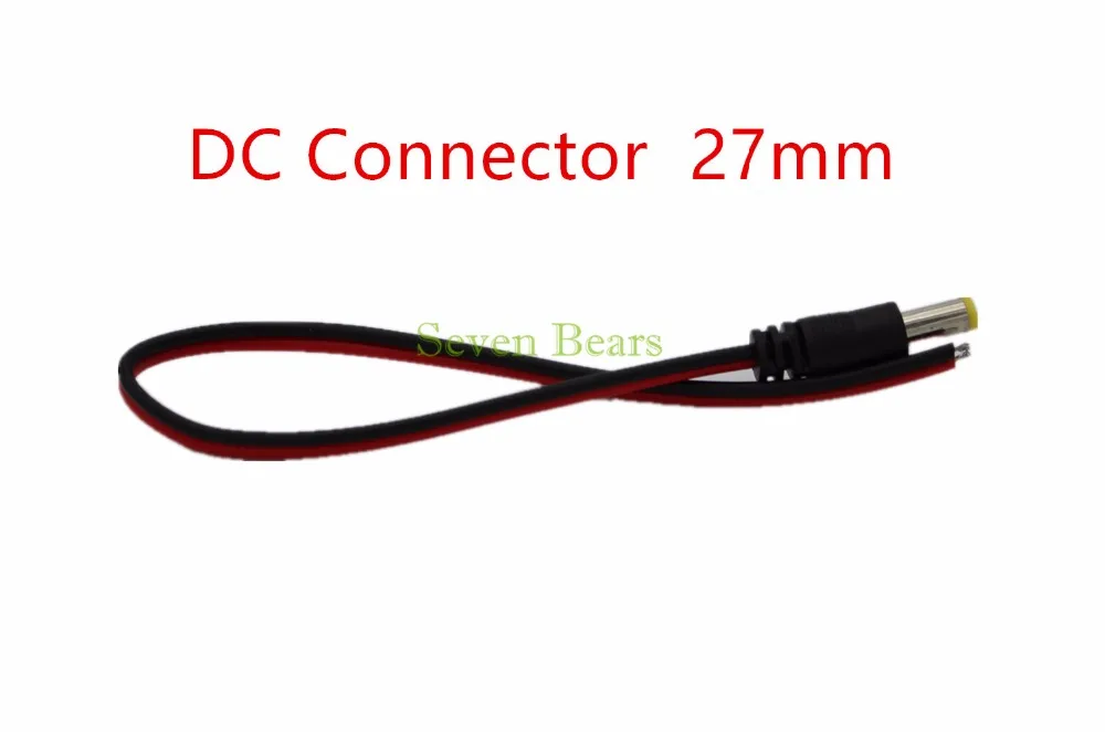 

Male DC connector 2.1*5.5mm Power Jack Adapter Plug Cable Connector for 3528/5050/5730 single color led tape