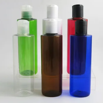 

20 X Empty 250ML Plastic Cream Bottles with Disc Top Flip Cap 250cc Containers For Shampoo Lotions Liquid Packaging