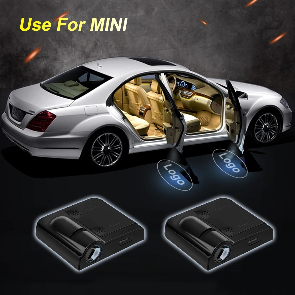

2pcs Car Door Welcome Light Projector Logo For MINI Car Logo