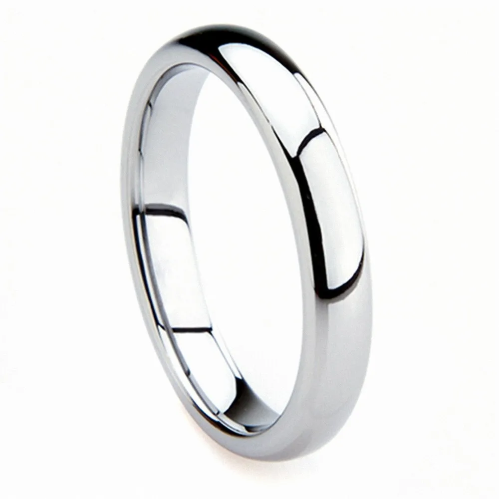 Queenwish 3mm White Tungsten Carbide Engagement Classic Wedding