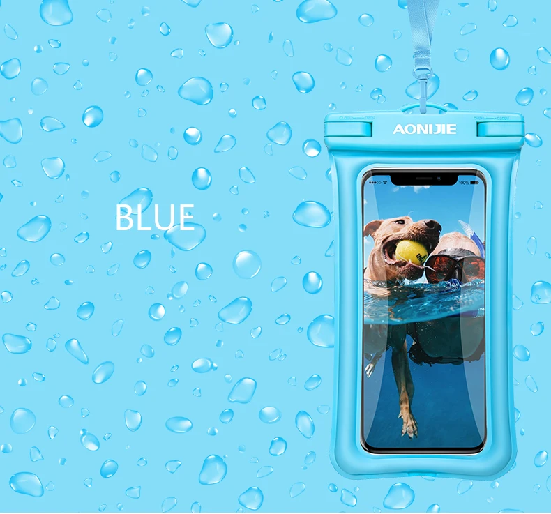 AONIJIE E4104 Floatable водонепроницаемый чехол для телефона сухая сумка чехол для мобильного телефона для речной поход плавание пляж дайвинг дрейфующий