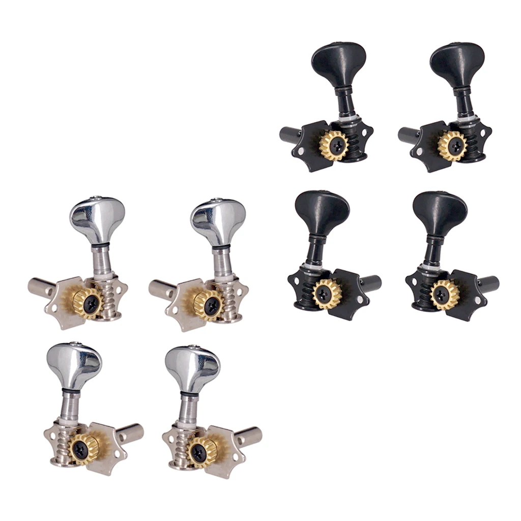 4pcs Ukulele Tuning Pegs 2L 2R Metal Machine Heads Tuners for Ukulele Parts & Accessories