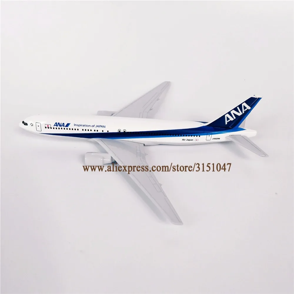 Сплав металла Япония Air ANA B767 авиалиний самолет модель ANA Boeing 767 Airways модель самолета Стенд самолет подарки для детей 16 см