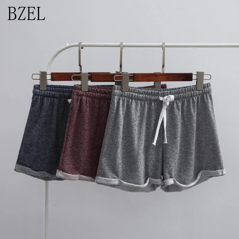 

BZEL New Sleep Lounge Women Female Sport Shorts Cotton Pyjama Shorts Sexy Femme Summer Homewear Sleepwear Short Pants Nightwear