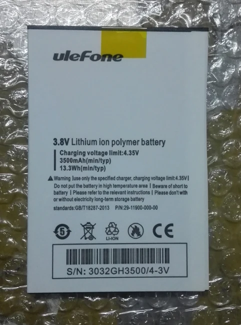 Оригинальный аккумулятор Ulefone u008 pro для телефона 3500 мАч смартфона uleFone U008 Pro 4G 5 0