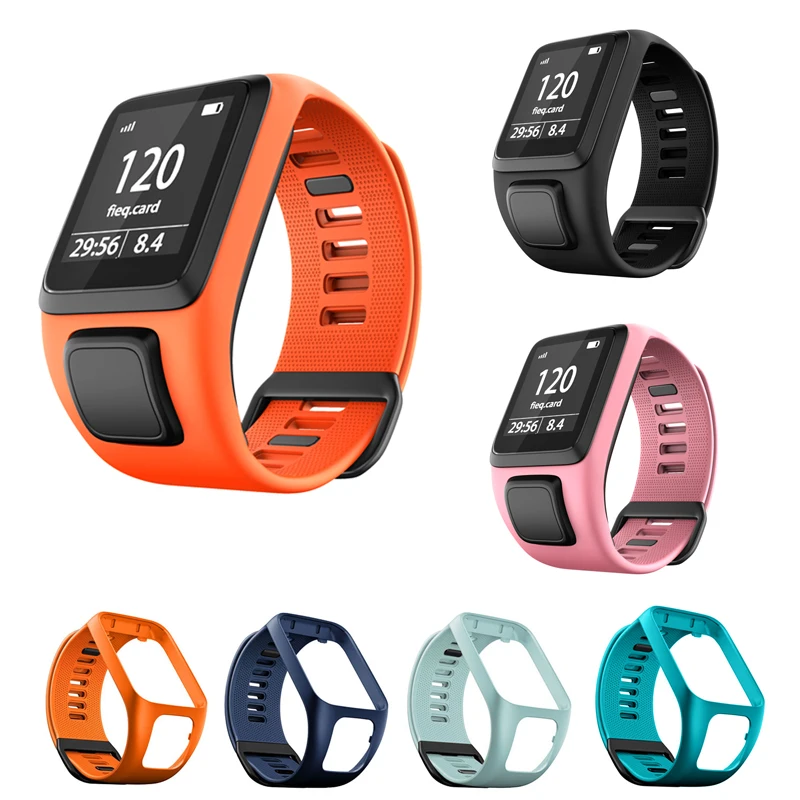 

Replacement Silicone Wrist Band Strap For TomTom Runner 2 3 Spark 3 Adventurer Golfer 2 Spark Cardio GPS Sport Smart Watchband