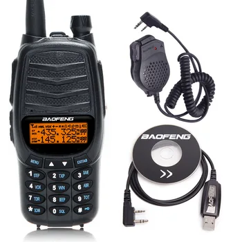 

Baofeng UV-X9 Plus 10W Powerful Triple 10W/4W/1W Dual PTT VHF/UHF Dual Band Portable Radio Walkie Talkie+USB Cable+Speaker Mic