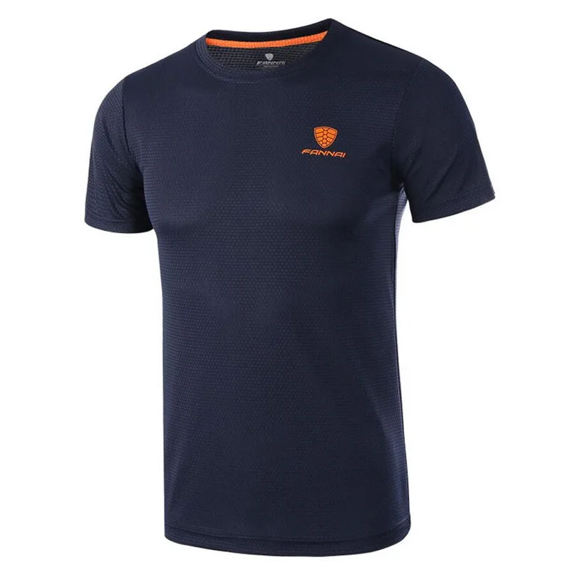 FANNAI Брендовые мужские теннисные уличные спортивные быстросохнущие дышащие футболки с круглым вырезом для бега и бадминтона, мужские футболки с коротким рукавом, топы, футболки, одежда - Цвет: C13