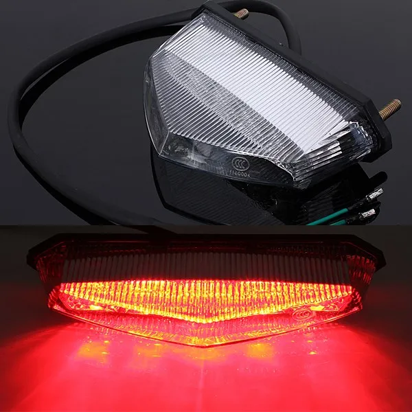 Buy Motorcycle ATV Quad LED License Plate Rear Tail