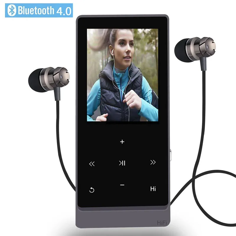 

SAGO Original Bluetooth MP3 Player English version with Touch Button,FM Radio,Voice Recorder Function,1.8 Inch Screen paly 55h