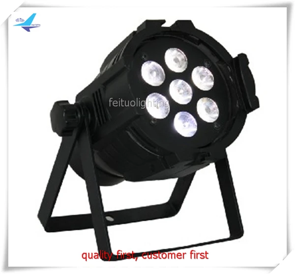 

E-12pcs/lot Mini led par ligh tled wash light par 64 led 7x18w dmx parcans rgbwa uv light party