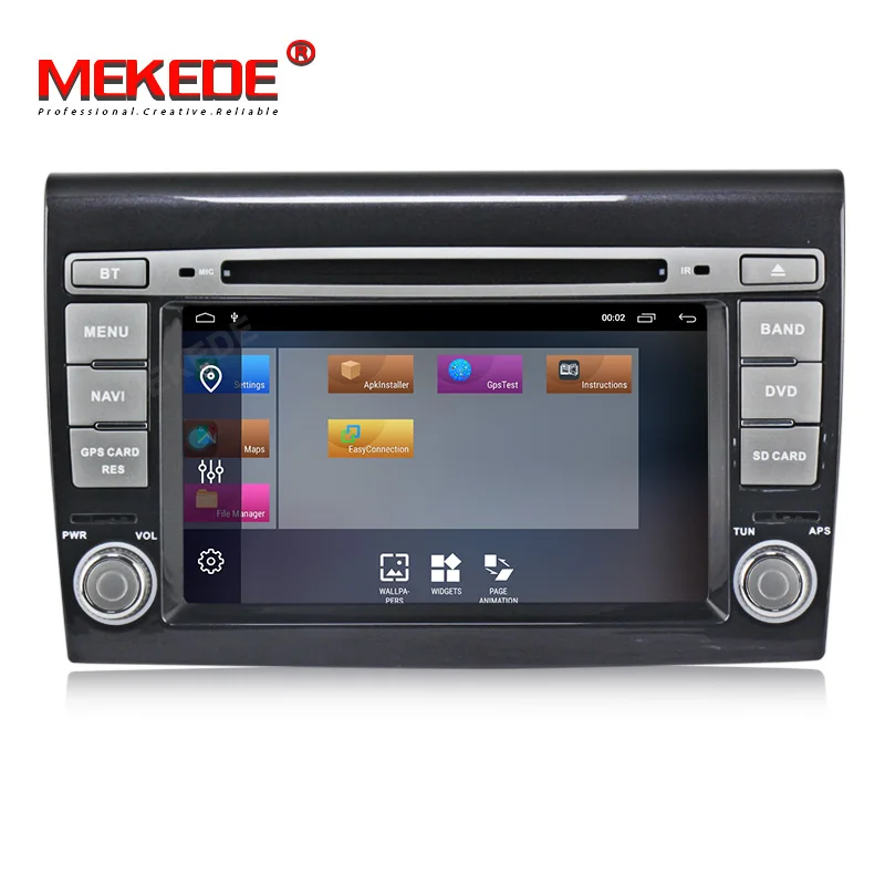 Flash Deal MEKEDE HD Car Multimedia Player Android 9.1 GPS 2 Din Stereo System For Fiat Bravo 2007-2012 4 Core 2GB RAM Radio am fm Wifi USB 1