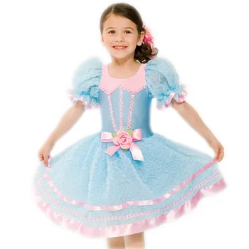 

Children's Ballet Dress Pink Dancing Costume Girl Art Suit Dress Blue Autumn Winter Princess Dress Professional Ballet Tutu