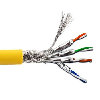 

NETWORK RJ45 CAT8 CABLE 40G 2000MHz CAT8 S/FTP DOUBLE SHIELDED INSTALLATION CABLE 22AWG PURE COPPER LSOH JACKET