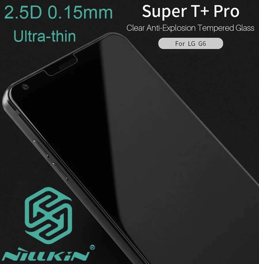 imágenes para Nillkin súper t + pro 2.5d vidrio templado para lg g6 ultra-delgado de 0.15mm imágenes para Nillkin súper t + pro 2.5d vidrio templado para lg g6 ultra-delgado de 0.15mm