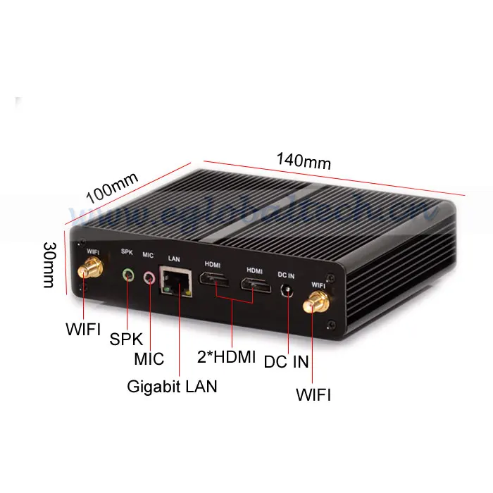 Мини ПК с Windows Celeron Barebone HTPC Intel Nuc Безвентиляторный Компьютер процессор N2810 N2920 J1900