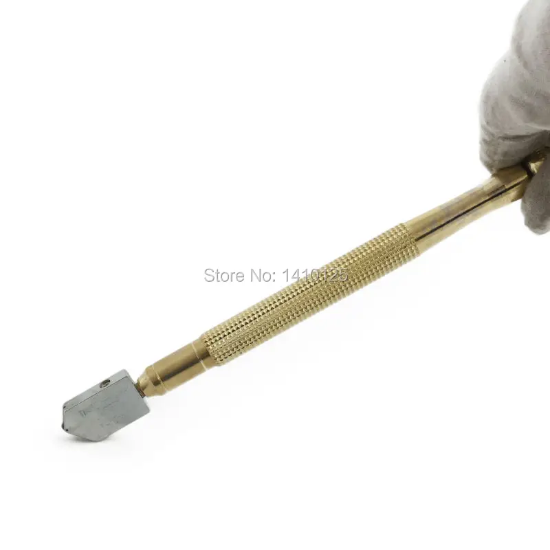 Oil Filled Tungsten Carbide Glass Cutter Tools Cutting Wheel Golden with Metal Handle 5
