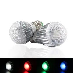 220 В RGB свет 12 В светодиодный светильник E27 16 цветов RGB 12 В светодиодный светильник 220 В Magic Home 9 Вт 15 Вт ночник с ИК-пультом дистанционного