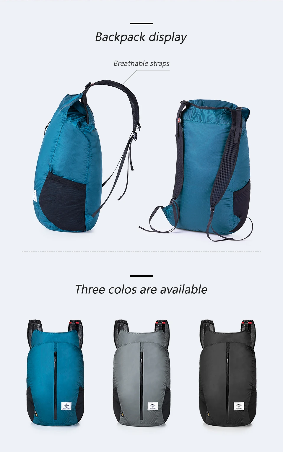 Naturehike Легкая спортивная сумка из ткани Cordura 30D нейлоновая сумка для бега 25L складная сумка модный рюкзак городская сумка