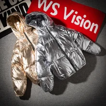 new Silver Bright Jacket man Winter Warm Thick Down Cotton Padded Short Parkas Bread Style Fashion Men's Bomber Hooded Outwear new Silver Bright Jacket man Winter Warm Thick Down Cotton Padded Short Parkas Bread Style Fashion Men's Bomber Hooded Outwear