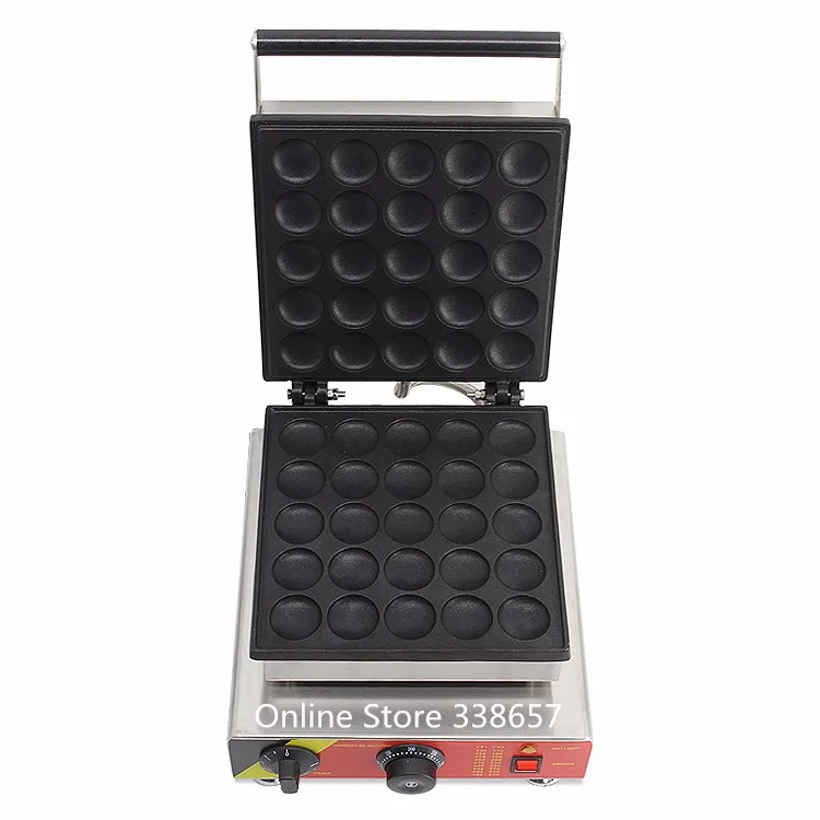 

Dutch Poffertjes machine grills 25 holes biscuit mini pancake waffle maker baker 220v/110v