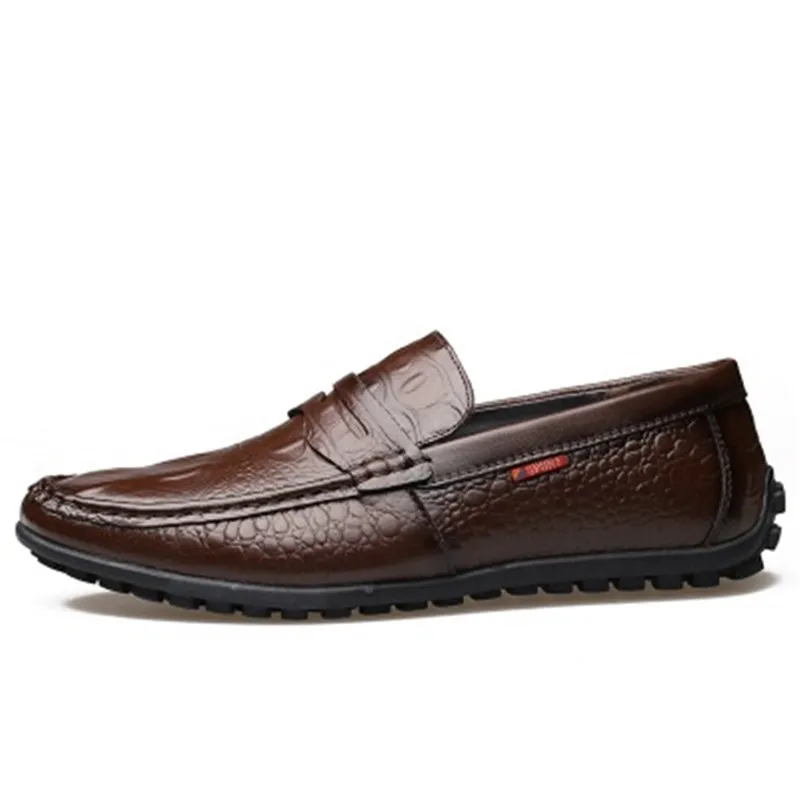 Spring Autumn Men Flats Genuine leather Breathable Loafers Fashion Slip-On Boat shoes British style Male Driving shoes 3A Spring Autumn Men Flats Genuine leather Breathable Loafers Fashion Slip-On Boat shoes British style Male Driving shoes 3A