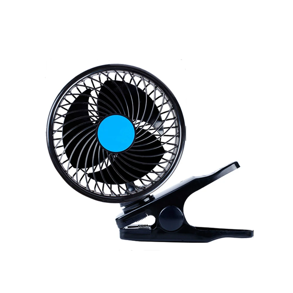 Portable Clip Car Fan 12V Cooling Air Fans 9W 6.49 Inchin Heating