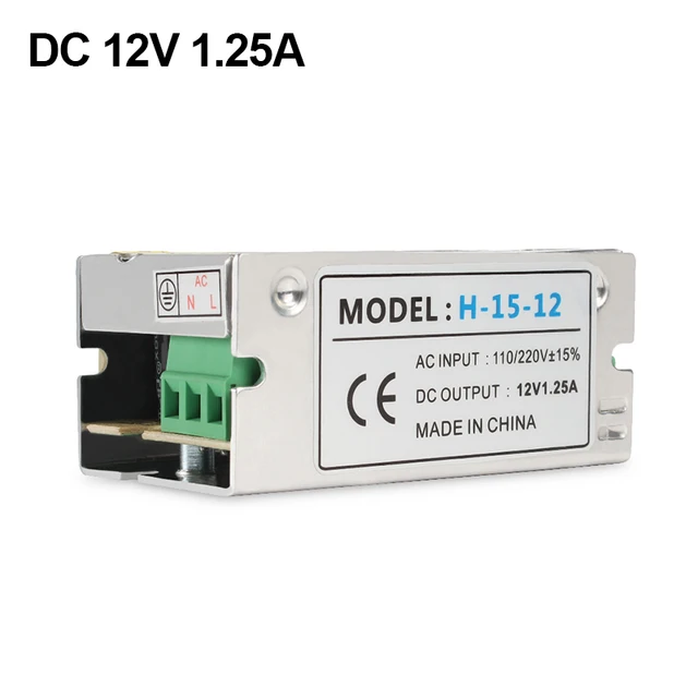 Fuente de alimentación conmutada para tira de LED, cc 12 V, 1A, 2A, 3A, 5A, 8A, 10A, 15A, 20A, 30A, AC, 110V, 220V, 240V a CC, 12 voltios, AC-DC, 12 V Fuente de alimentación conmutada para tira de LED, cc 12 V, 1A, 2A, 3A, 5A, 8A, 10A, 15A, 20A, 30A, AC, 110V, 220V, 240V a CC, 12 voltios, AC-DC, 12 V