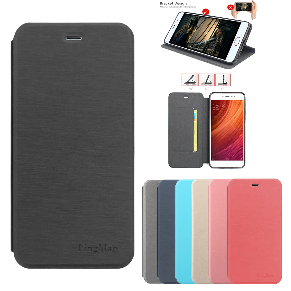 

Xiaomi mi redmi note 4 4x 4A 5A Case PU Leather+PC Cover Luxury Flip Stand Xiaomi redmi 4X 4A pro 4X Prime LingMao Original Case