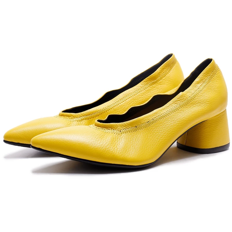 ANMAIRON Genuine Leather Pointed Toe Women Shoes High Heel Zapatos Mujer Tacon Women Pumps Size 34-40 LY359 ANMAIRON Genuine Leather Pointed Toe Women Shoes High Heel Zapatos Mujer Tacon Women Pumps Size 34-40 LY359