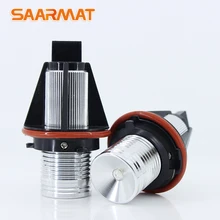 2 шт. Светодиодный Маркер Ангел/Демон глаза лампа для автомобиля-Стайлинг лампа с подсветкой чип белый/синий/красный 12 В для BMW E39 E53 E60 E61 E63 E64