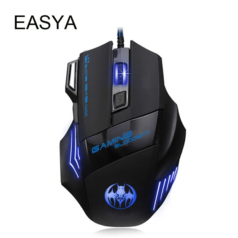 

EASYA Wired Gaming Mouse 7 Button 5500 DPI Professional USB Optical Mouse Gamer Mice Computer Mouse for PC Laptop Desktop Use