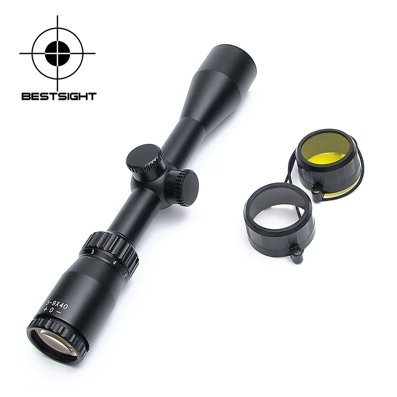

CS new 3-9X40 Tactical Riflescope Mil-Dot Rifle Scope Long Eye Relief Scope Optic Sight for Airsoft Rifle Hunting