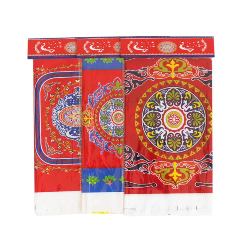 

1 pcs/set Creative Disposable Plastic Table Cloth Eid Ramadan Table Cover Tablecloth Waterproof For Moslem Islamism Decoration