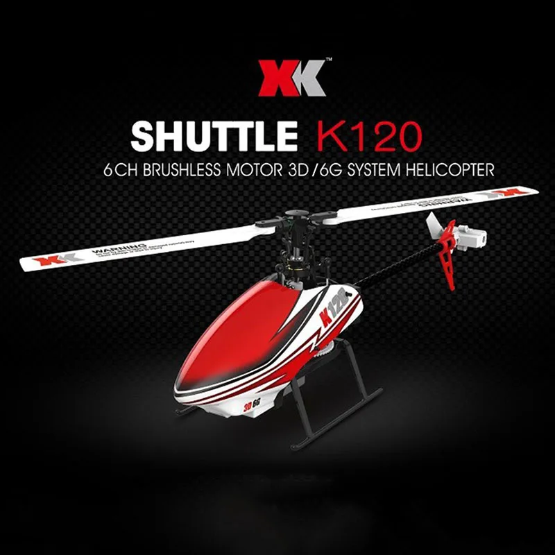 RC Helicopters XK K120 2.4G 6CH 3D / 6G System Flybarless Brushless Motor Ready to Fly Remote Control Toys VS WLtoys V950