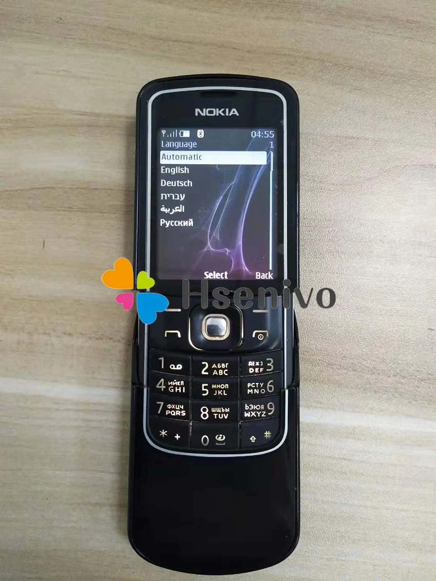 Разблокированный Nokia 8600 Luna английский/русский/Арабский Клавиатура GSM 2G FM Bluetooth Восстановленный мобильный телефон