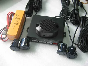 

brand new free shipping buzzer alert four ultrasonic waterproof rear sensor system